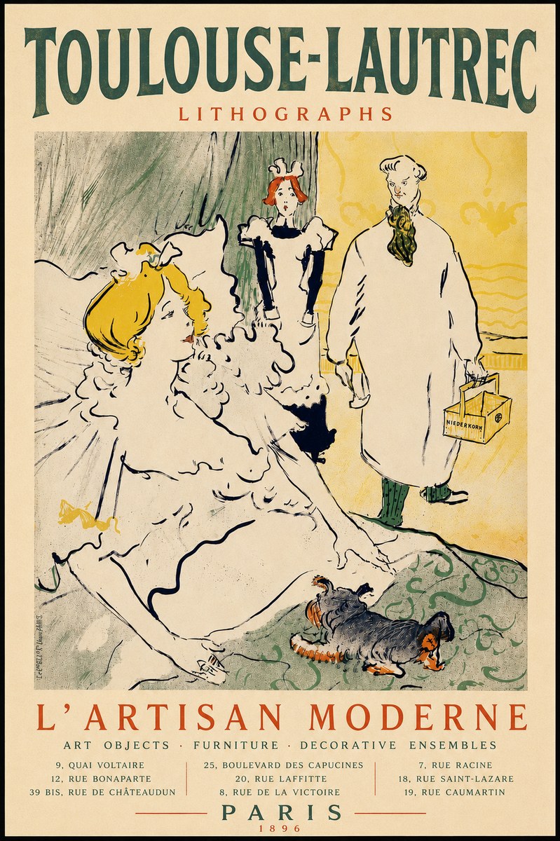 Toulouse-Lautrec L'artisan Moderne No4 - Poster