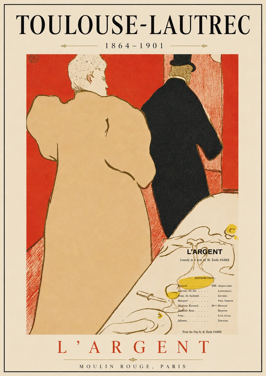 Toulouse-Lautrec L'argent No3 - Poster