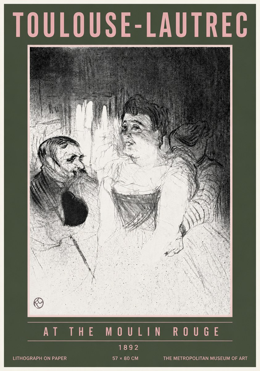Toulouse-Lautrec At the Moulin Rouge XVII No4 - Poster