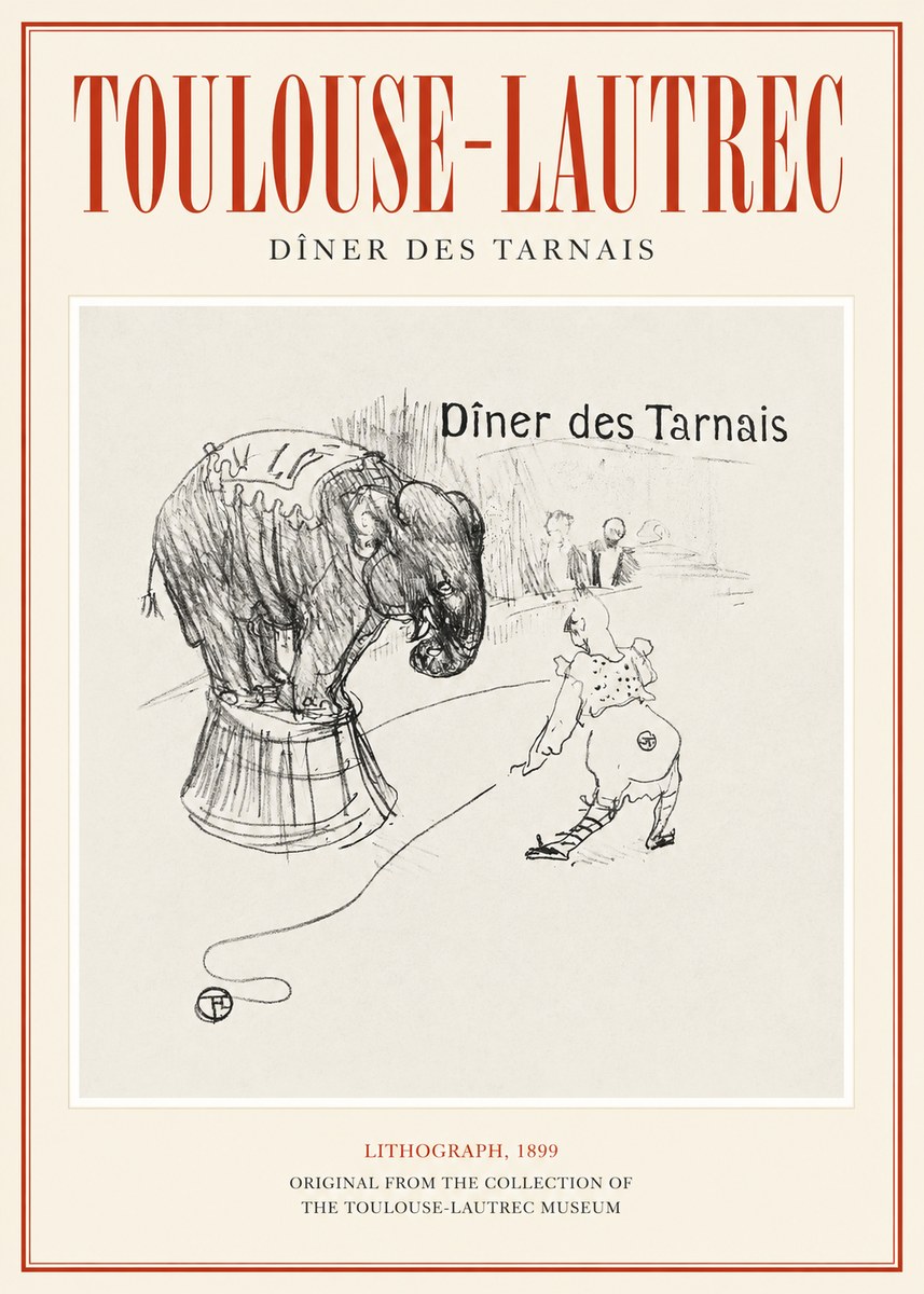 Toulouse-Lautrec Dîner Des Tarnais No1 - Poster