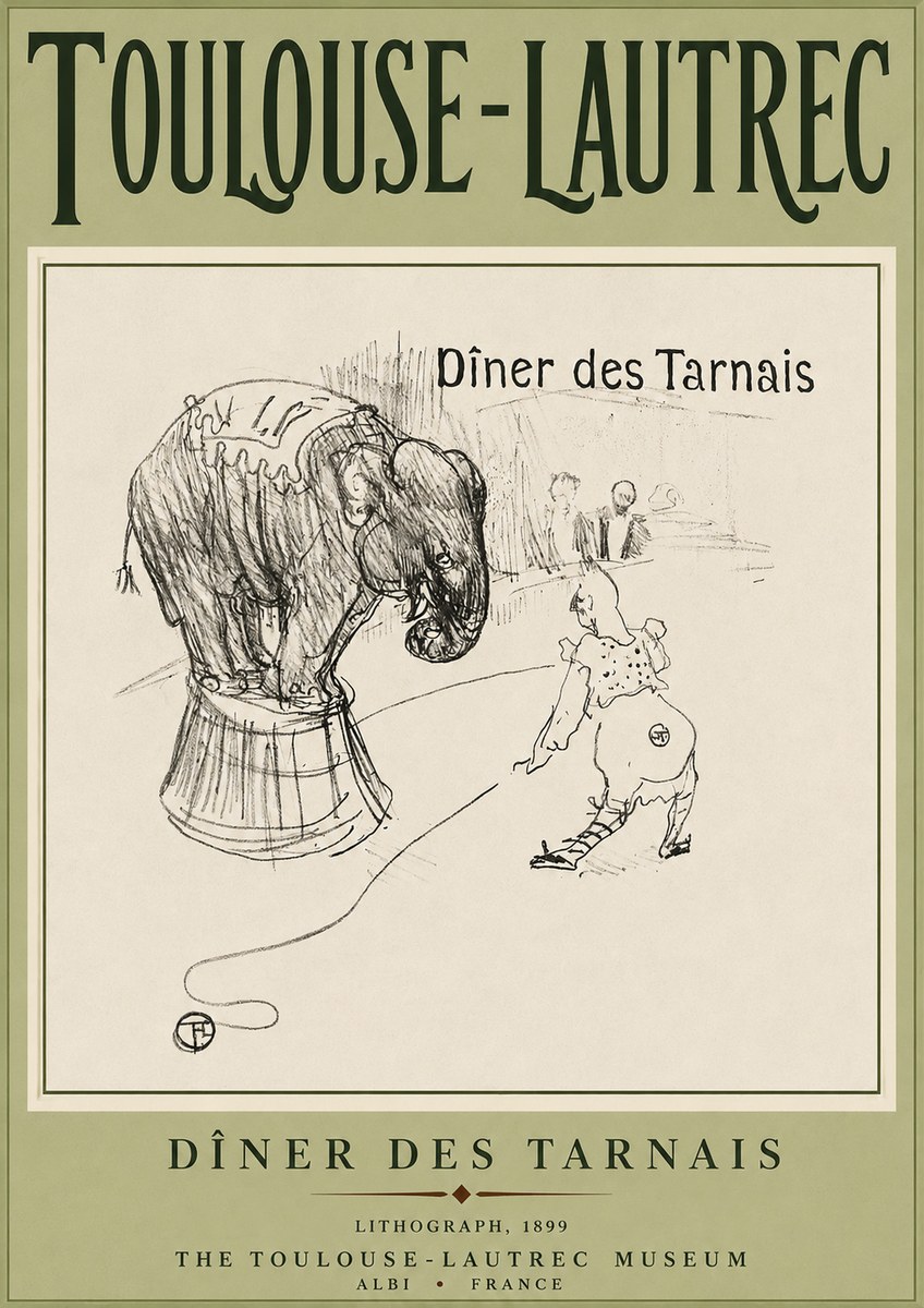 Toulouse-Lautrec Dîner Des Tarnais No3 - Poster