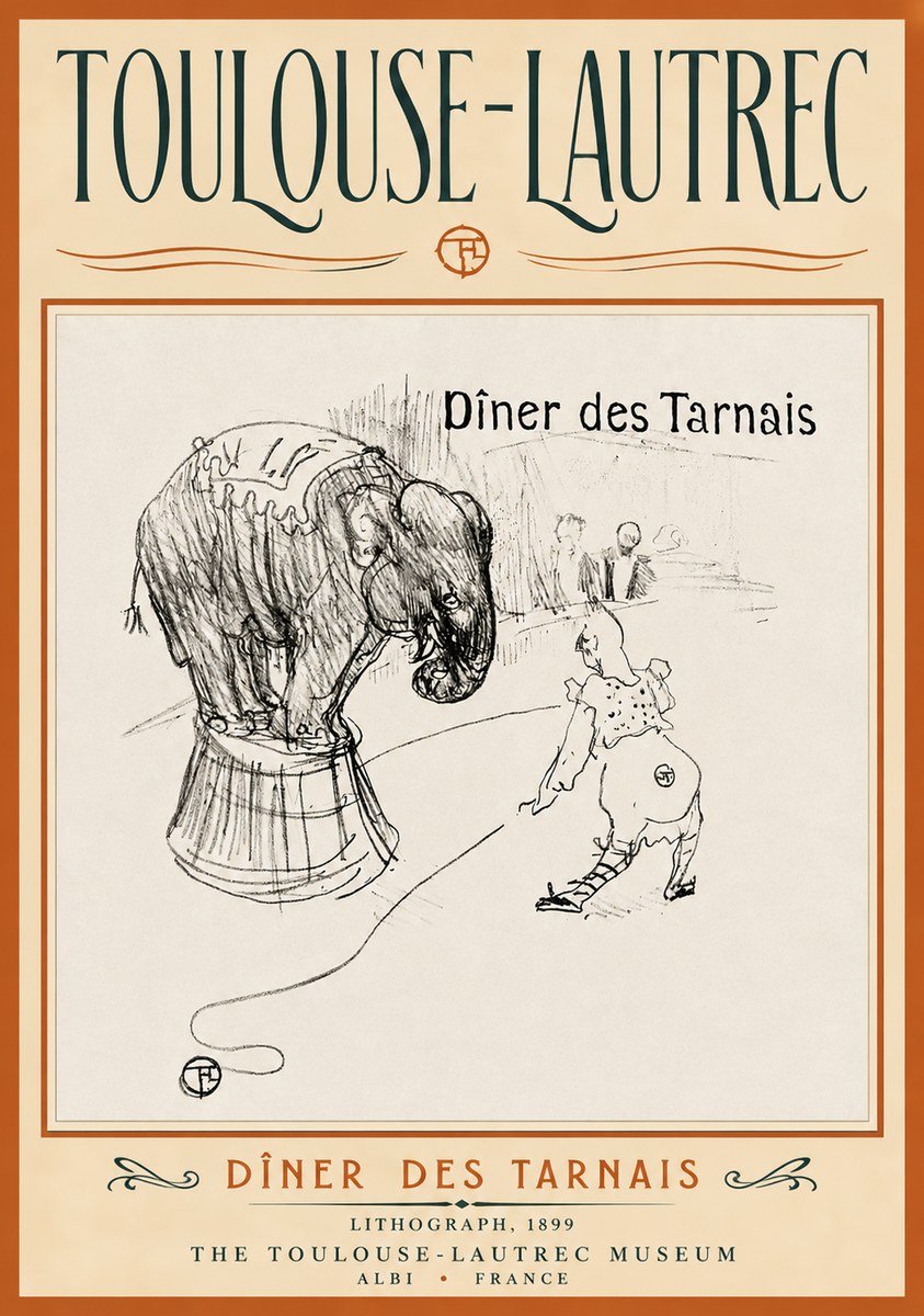 Toulouse-Lautrec Dîner Des Tarnais No4 - Poster