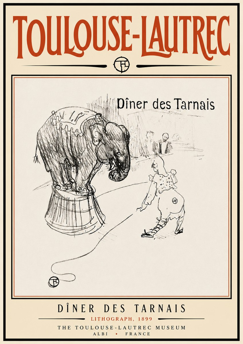 Toulouse-Lautrec Dîner Des Tarnais No6 - Poster