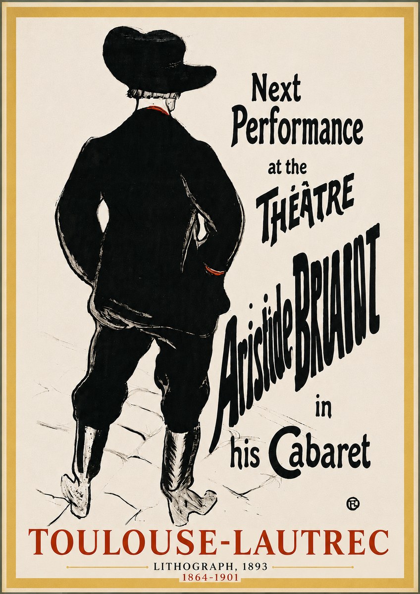 Toulouse-Lautrec Next Performance at the Théâtre Aristide Bruant in His Cabaret No4 - Poster