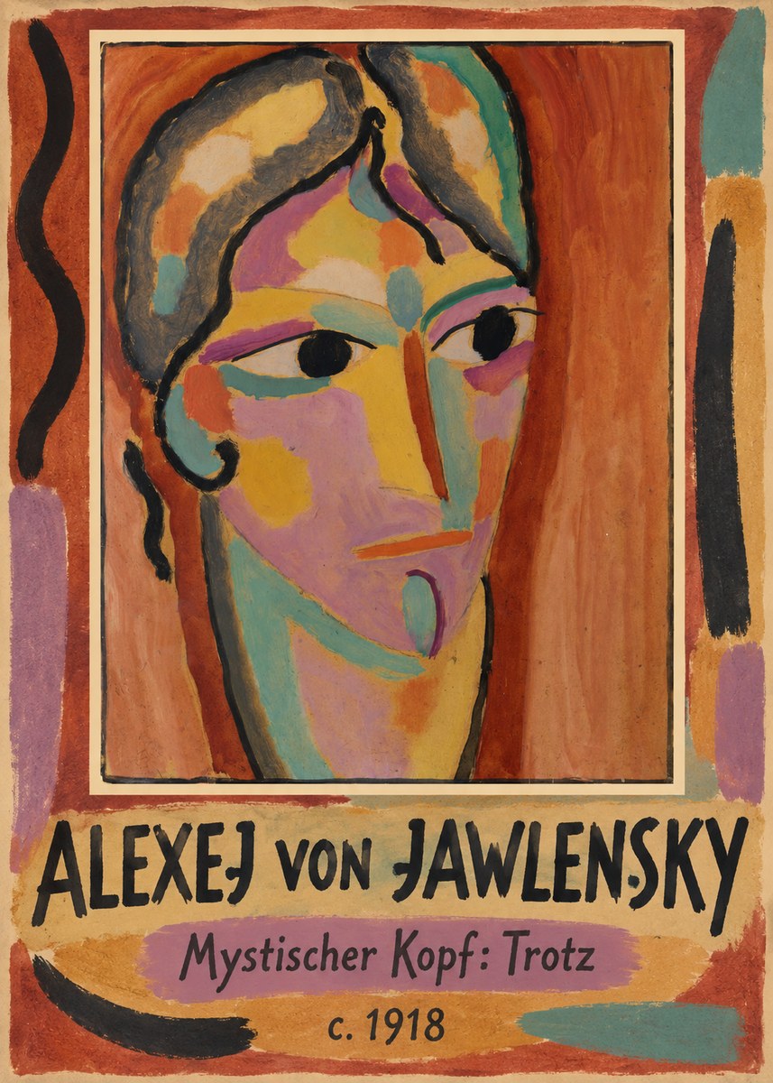 Alexej von Jawlensky Mystischer Kopf: Trotz No1 - Poster