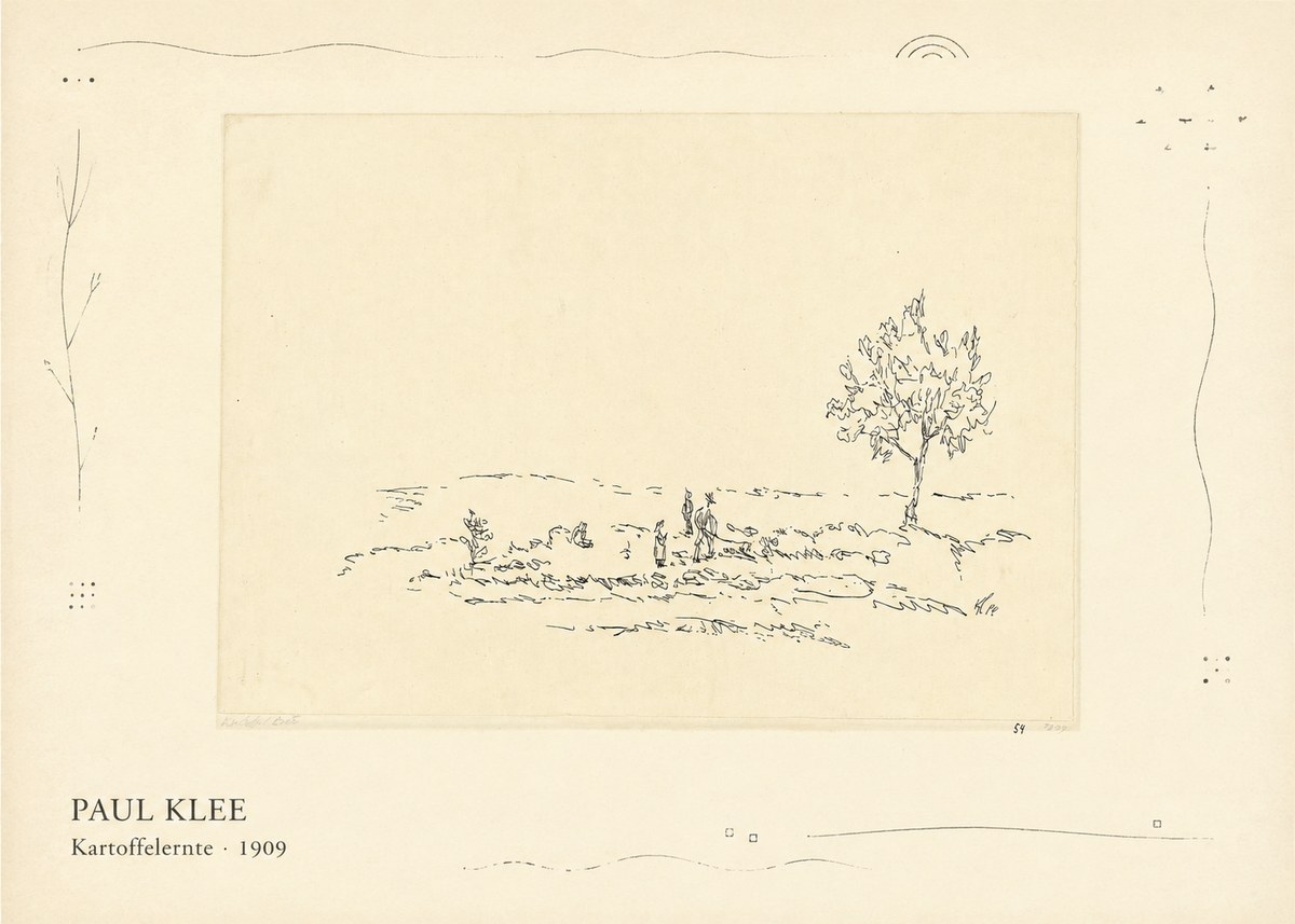 Paul Klee Kartoffelernte · 1909 No3 - Poster