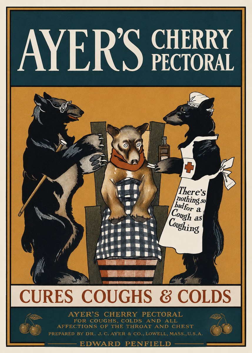 Edward Penfield Ayer's Cherry Pectoral No1 - Poster
