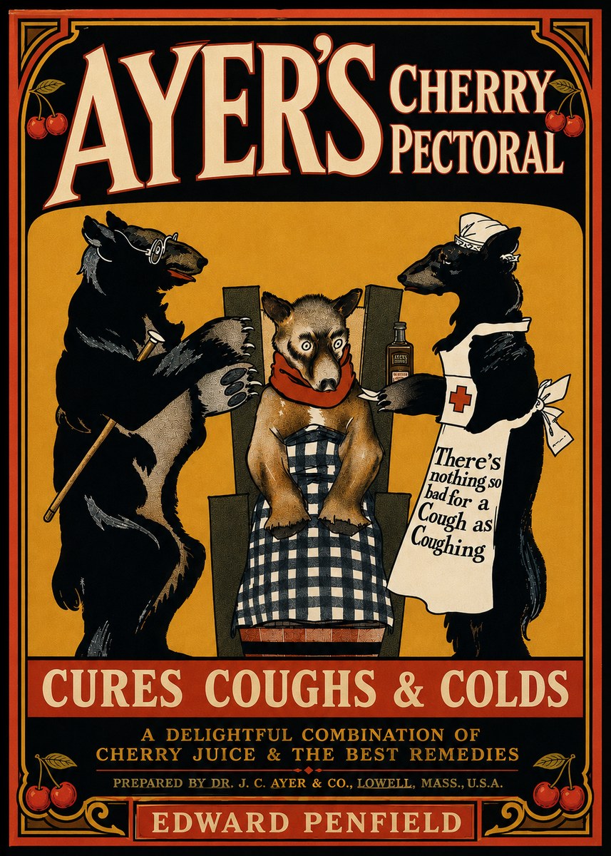 Edward Penfield Ayer's Cherry Pectoral No5 - Poster