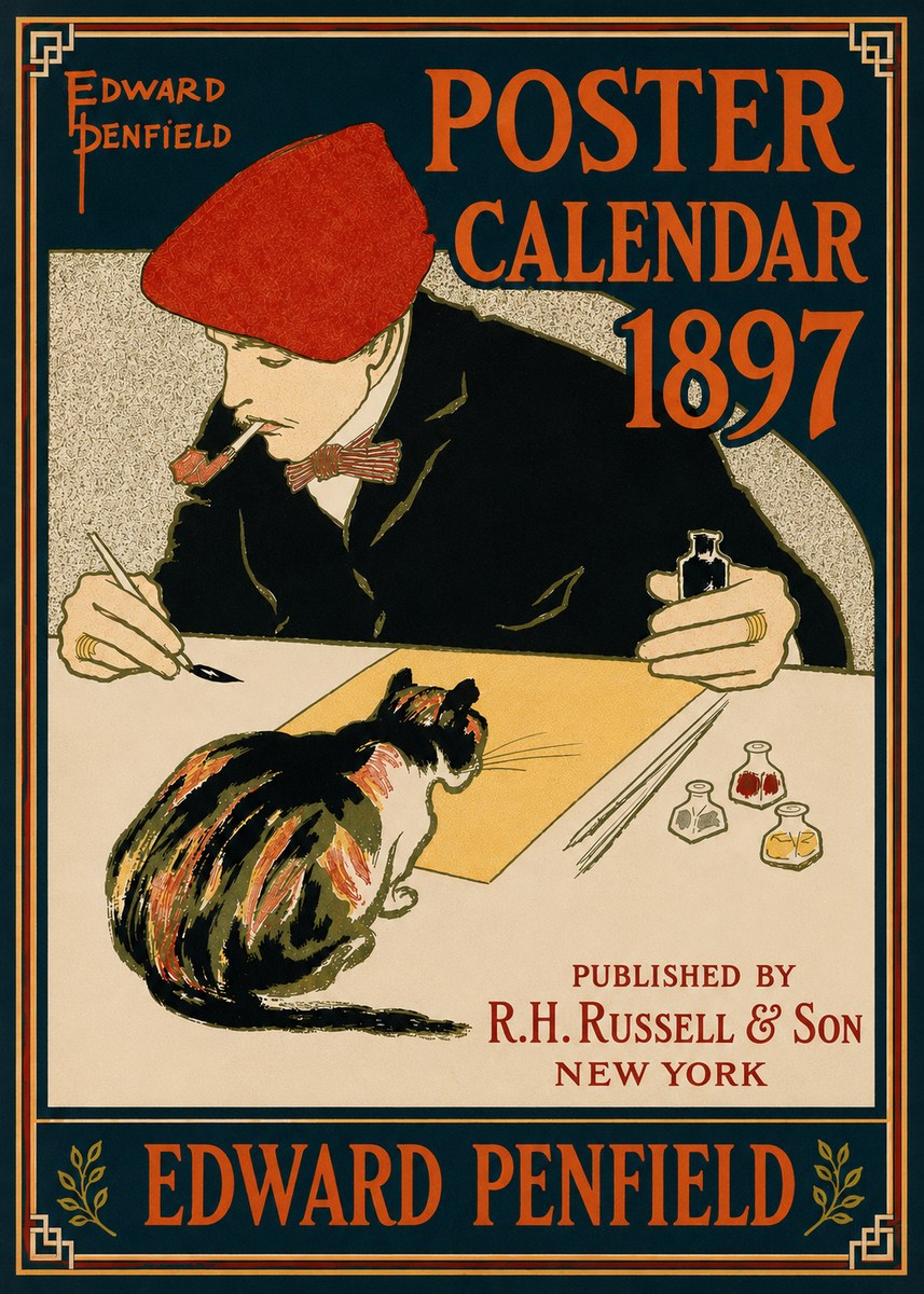 Edward Penfield Poster Calendar 1897 No4 - Poster