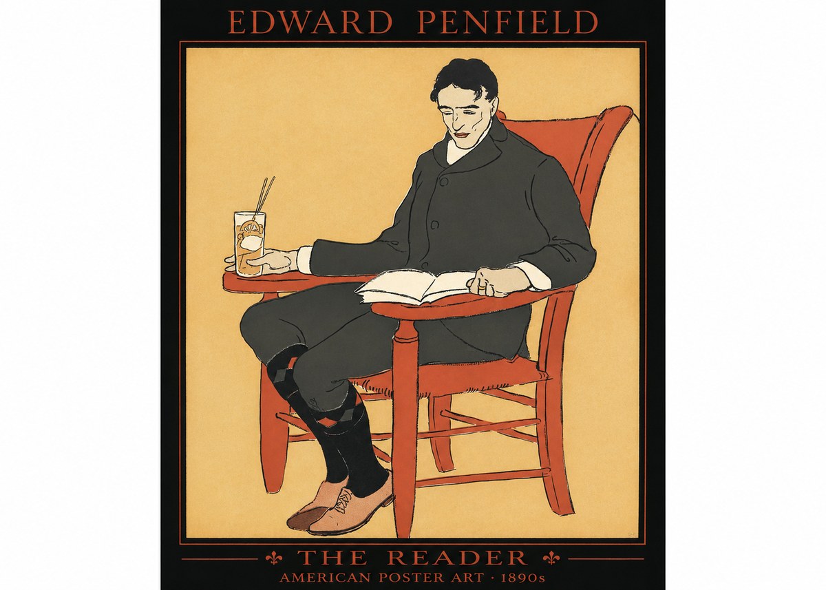 Edward Penfield The Reader II No1 - Poster