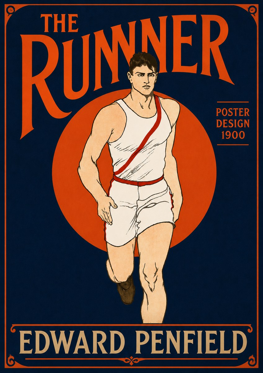 Edward Penfield The Runner No4 - Poster