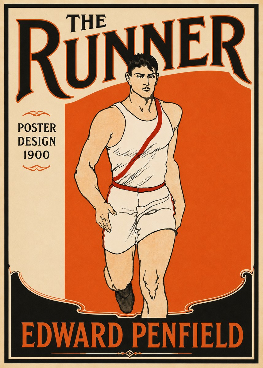 Edward Penfield The Runner No6 - Poster