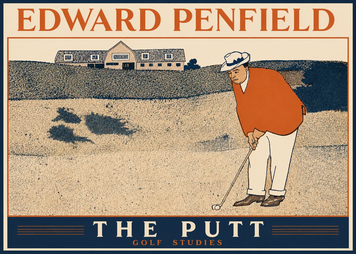 Edward Penfield The Putt No3 - Poster