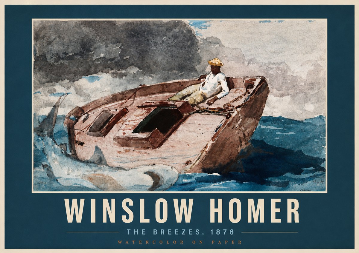 Winslow Homer The Breezes No2 - Poster
