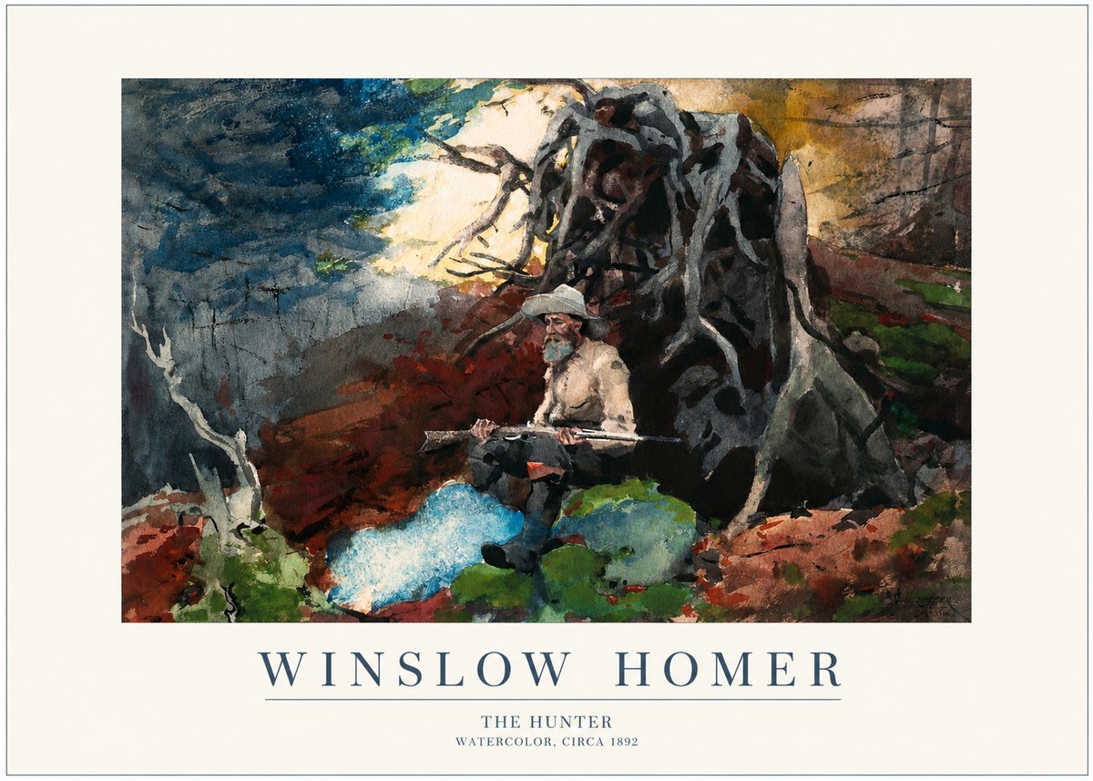 Winslow Homer The Hunter No1 - Poster