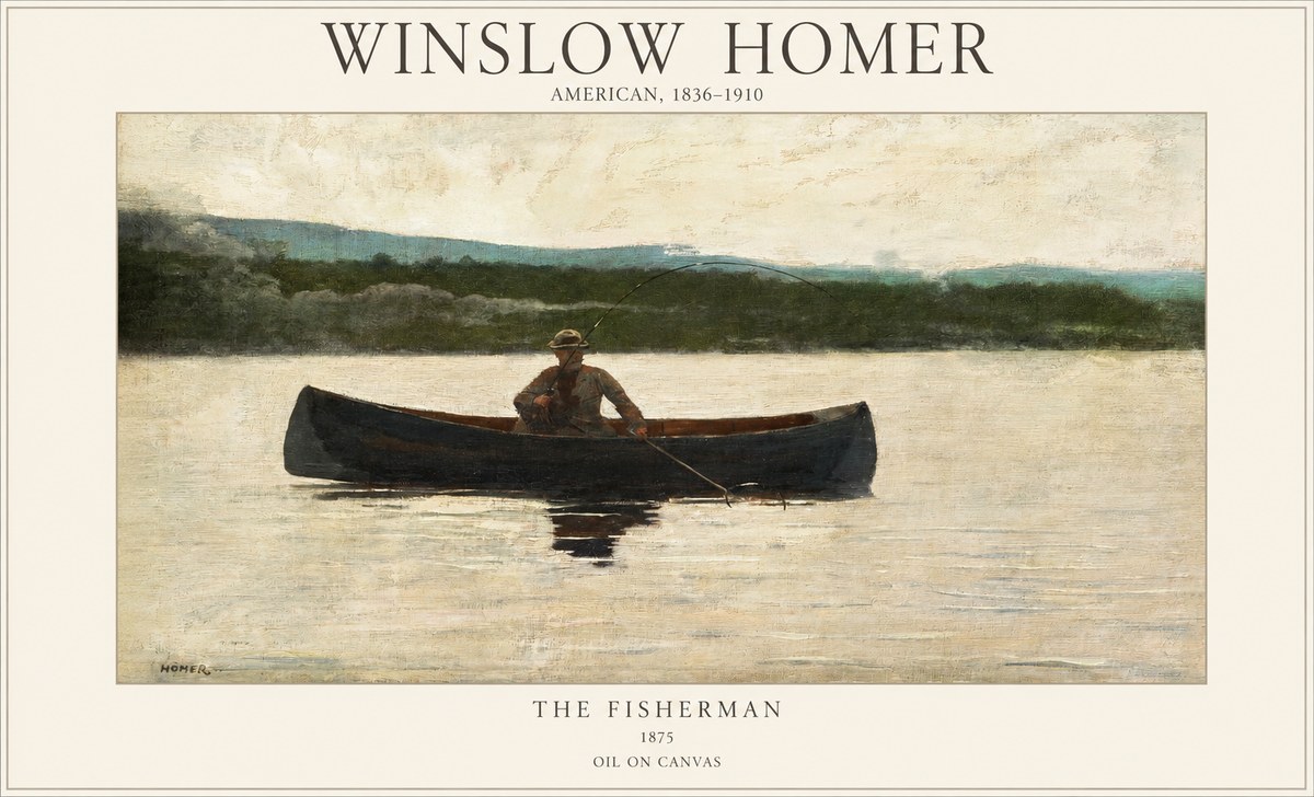 Winslow Homer The Fisherman No1 - Poster