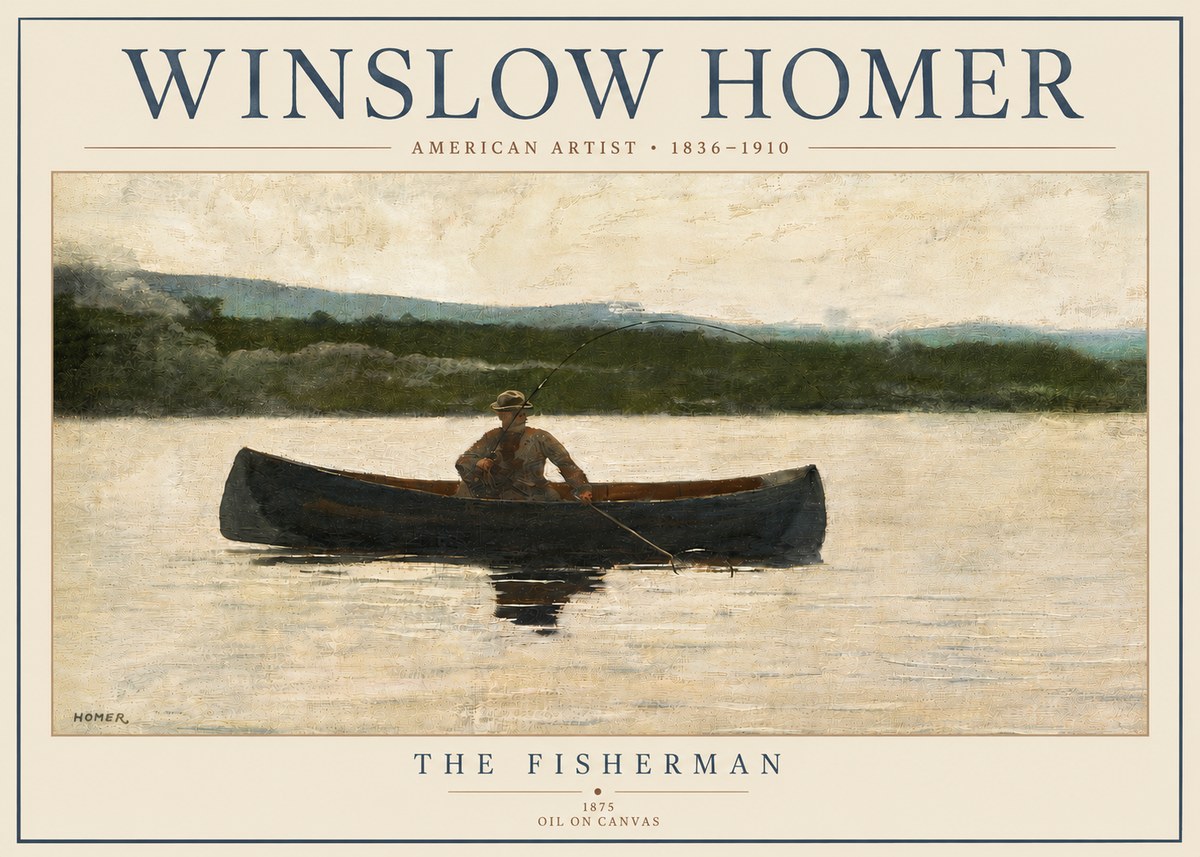 Winslow Homer The Fisherman No4 - Poster
