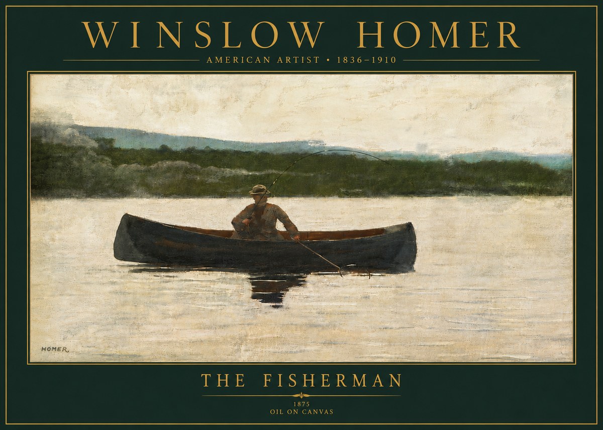Winslow Homer The Fisherman No5 - Poster