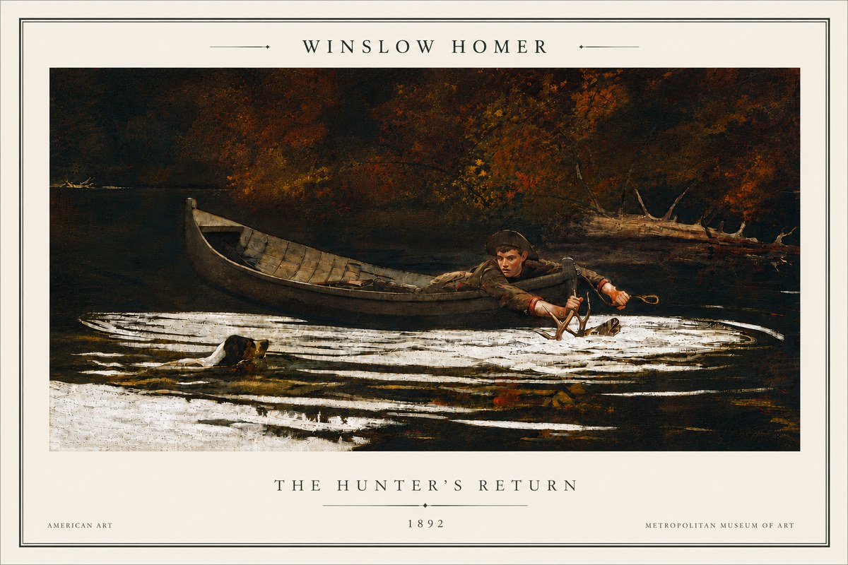 Winslow Homer The Hunter's Return No5 - Poster