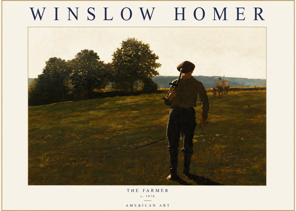 Winslow Homer The Farmer No4 - Poster