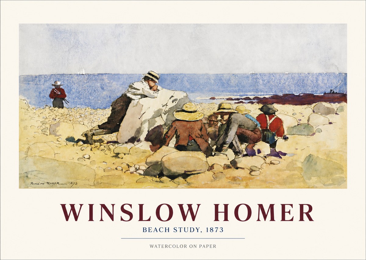 Winslow Homer Beach Study No3 - Poster