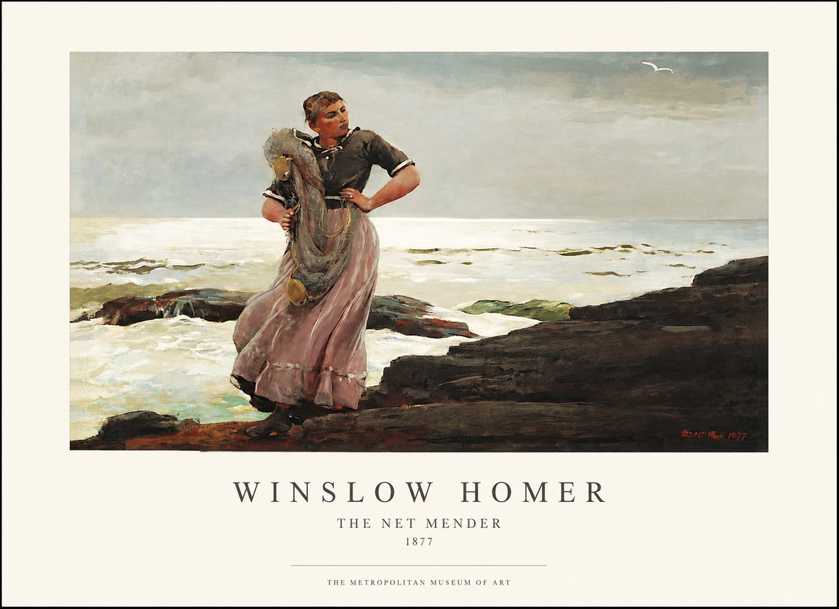 Winslow Homer Coastal Figure No2 - Poster