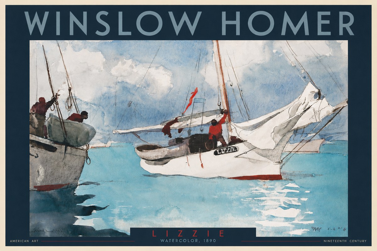 Winslow Homer Lizzie No2 - Poster