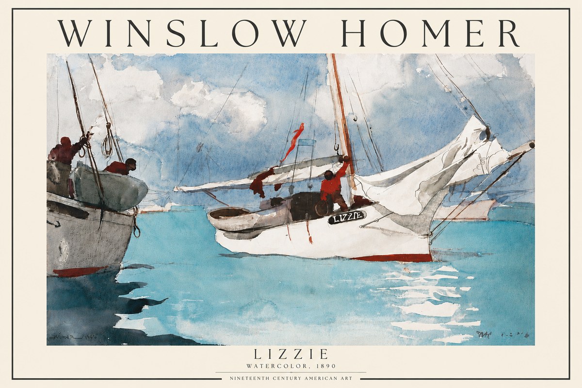 Winslow Homer Lizzie No3 - Poster