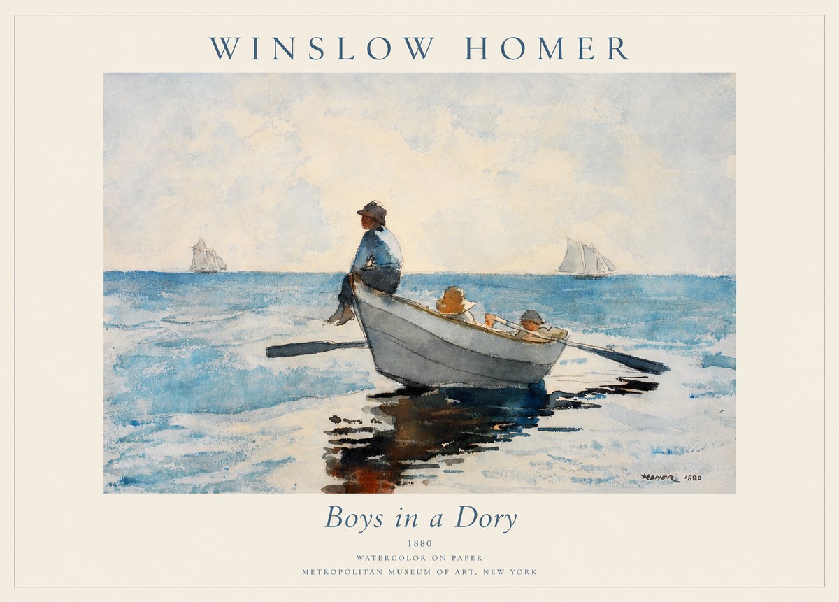 Winslow Homer Boys in a Dory I No1 - Poster