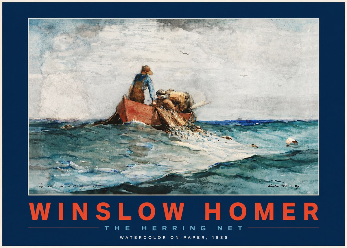 Winslow Homer The Herring Net II No3 - Poster