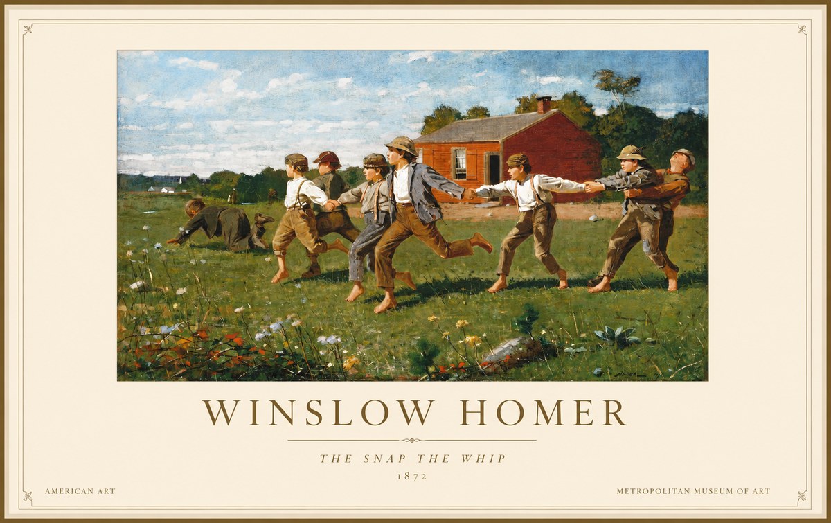 Winslow Homer The Snap the Whip No1 - Poster