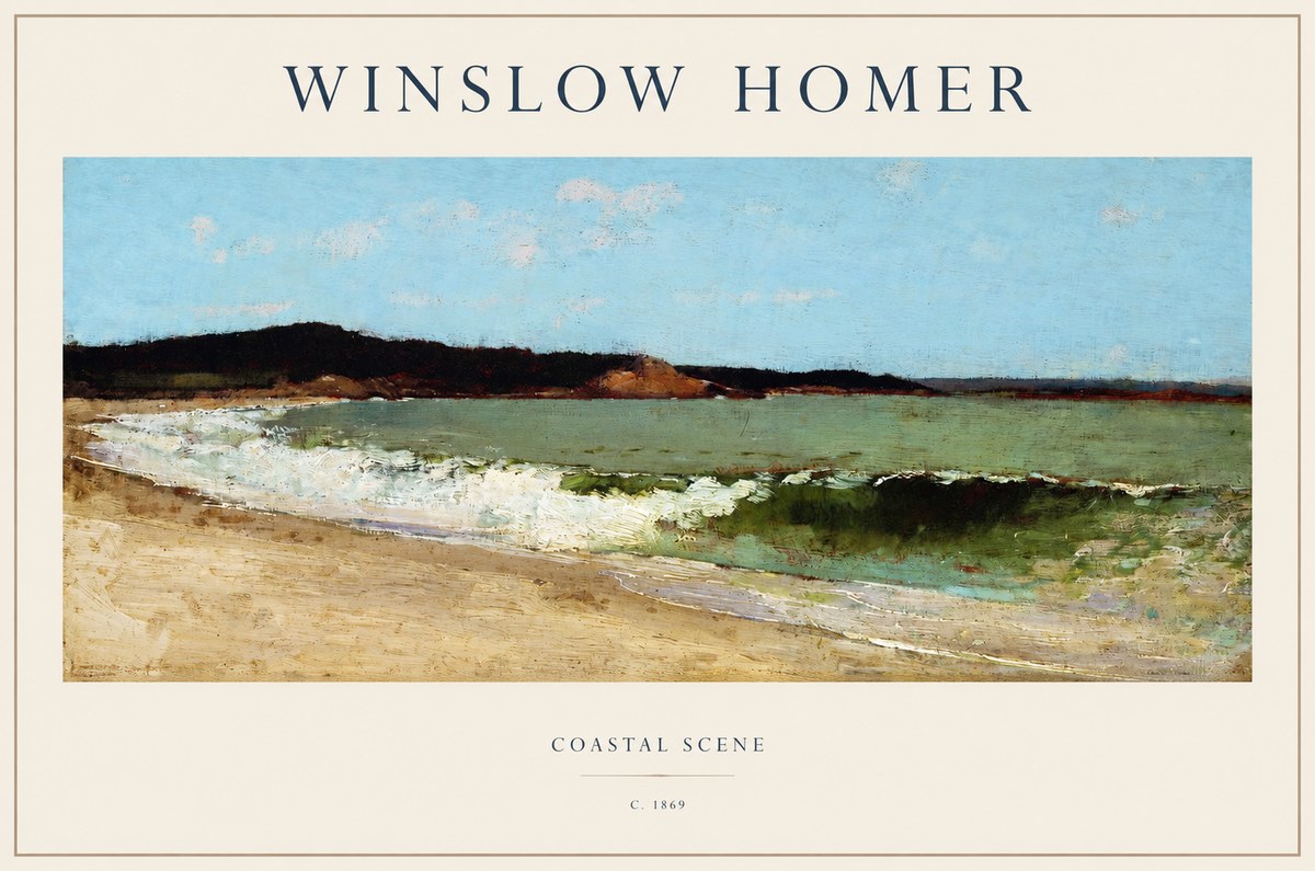 Winslow Homer Coastal Scene No1 - Poster