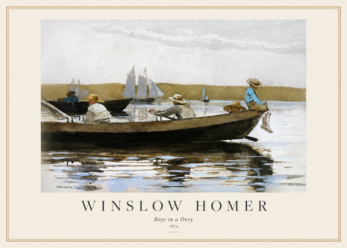 Winslow Homer Boys in a Dory II No1 - Poster