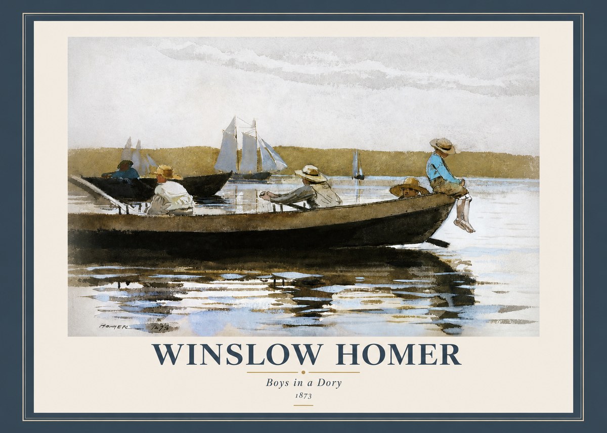 Winslow Homer Boys in a Dory II No2 - Poster