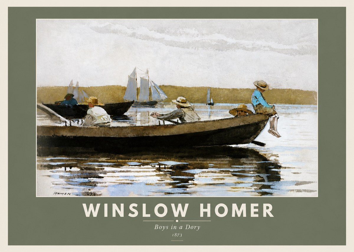 Winslow Homer Boys in a Dory II No3 - Poster