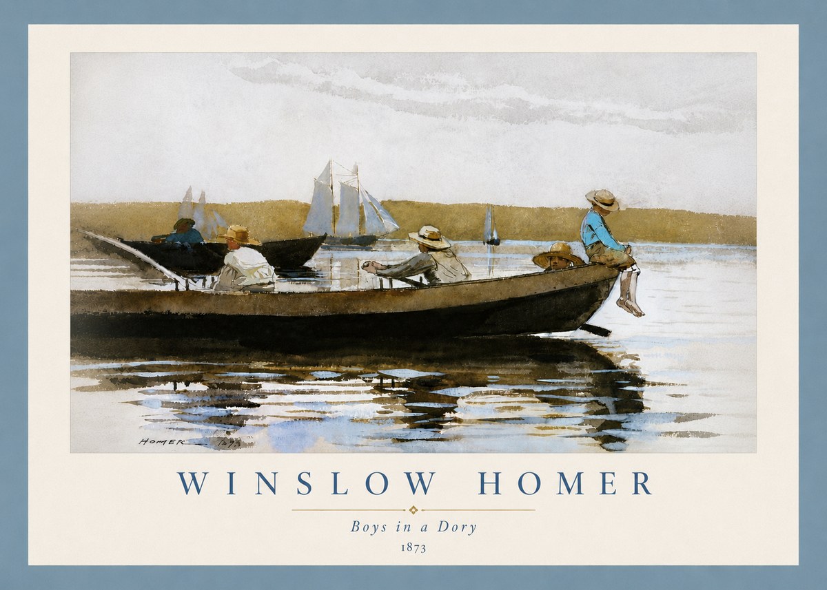 Winslow Homer Boys in a Dory II No6 - Poster