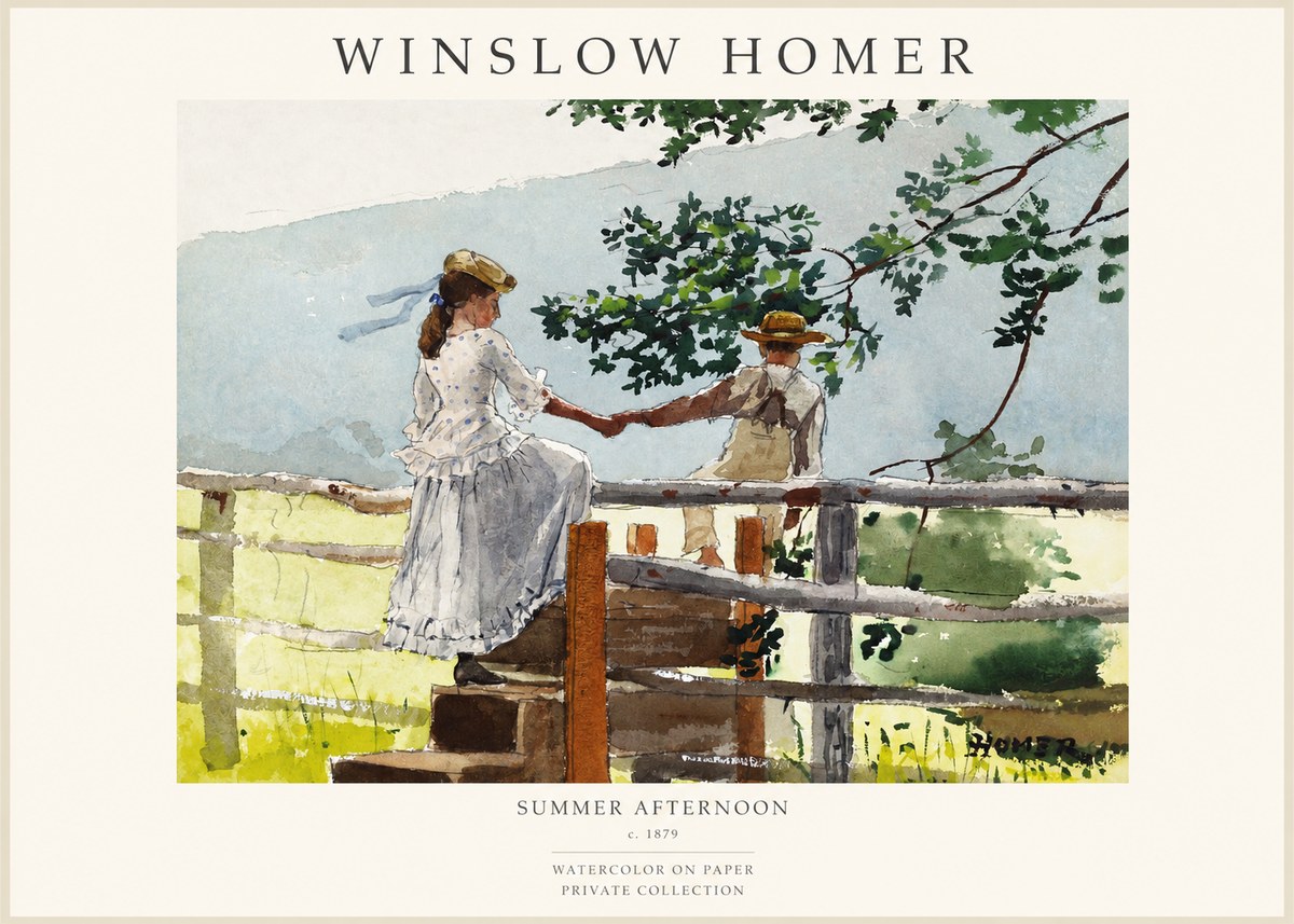 Winslow Homer Summer Afternoon No1 - Poster