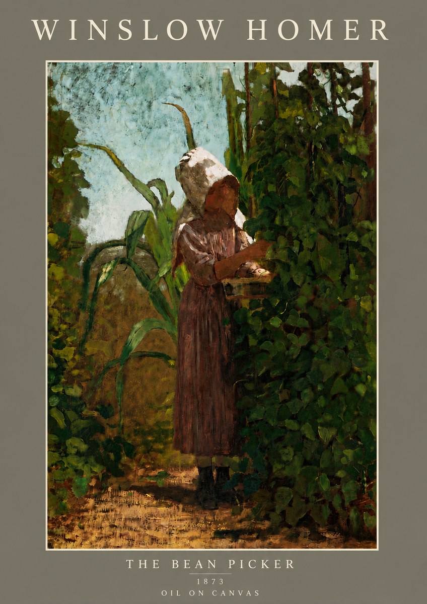 Winslow Homer The Bean Picker No5 - Poster