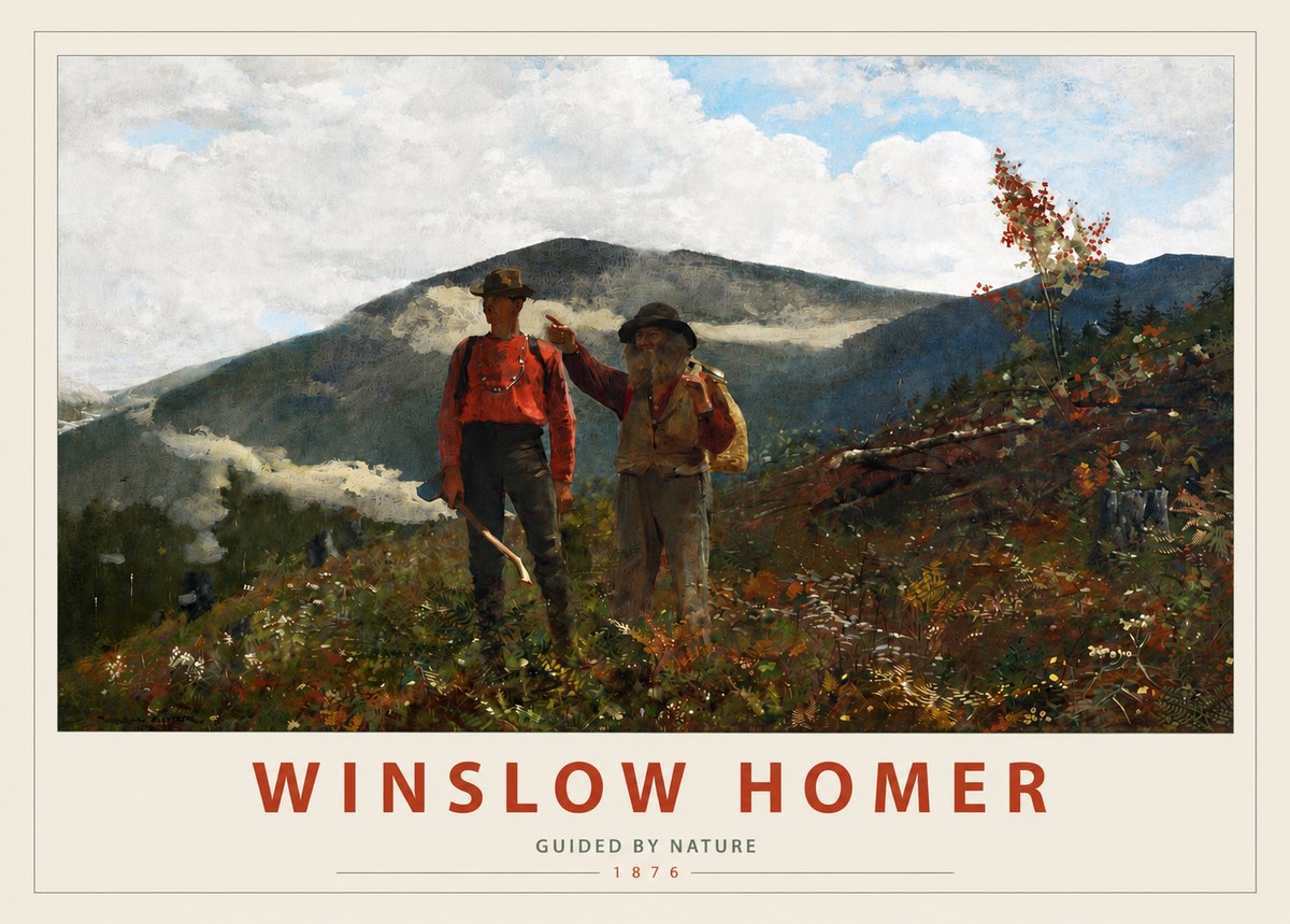 Winslow Homer The Two Guides No3 - Poster