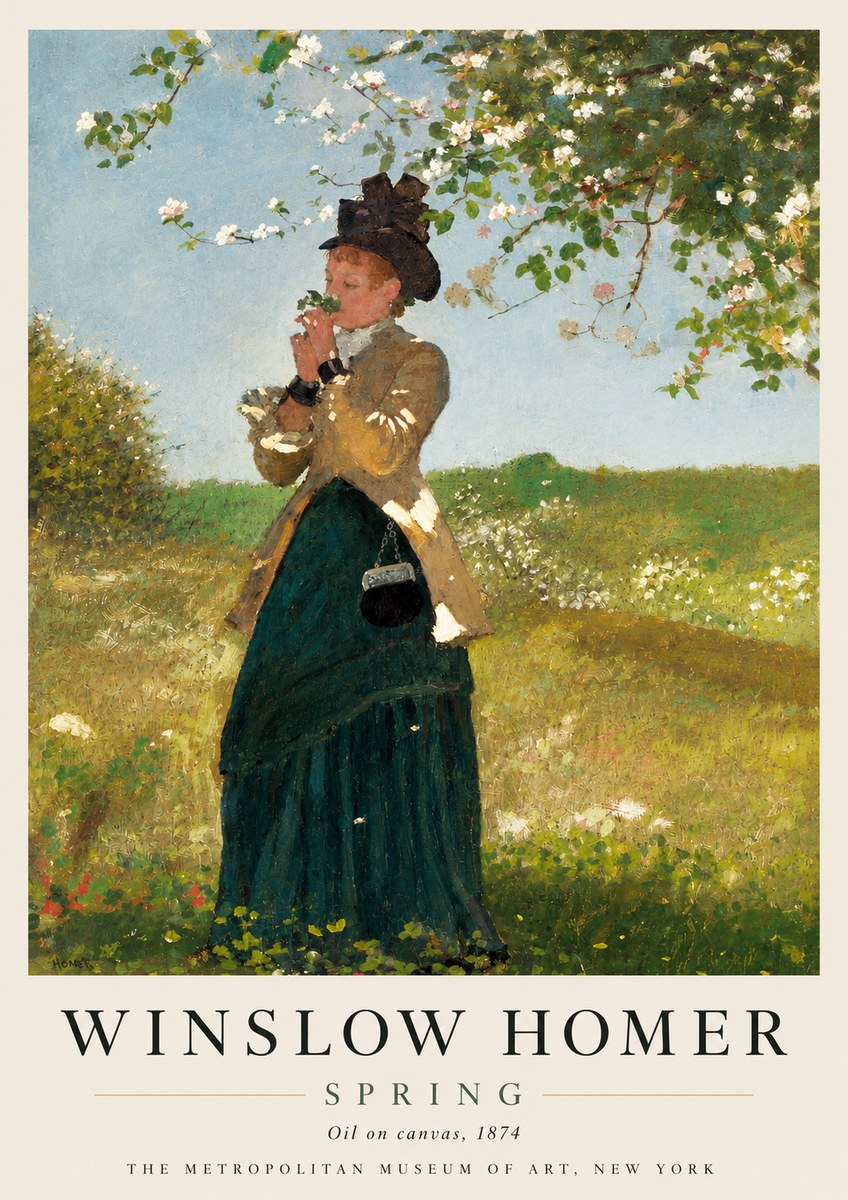Winslow Homer Spring No4 - Poster