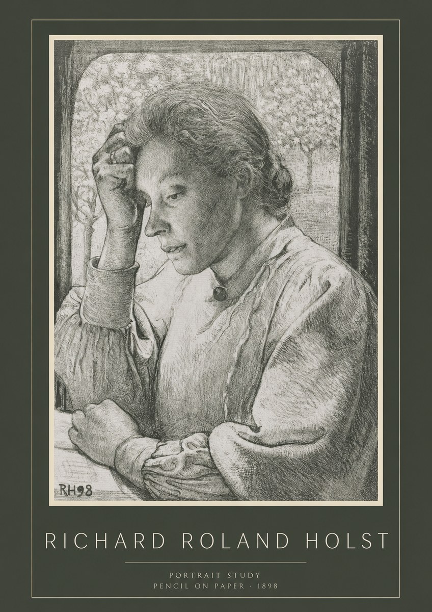 Richard Roland Holst Portrait Study No2 - Poster