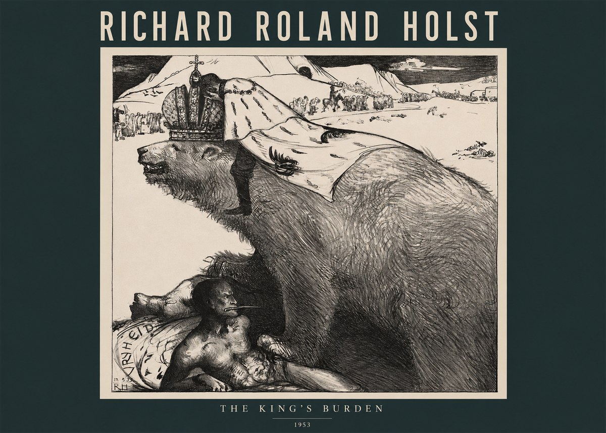 Richard Roland Holst The King's Burden No2 - Poster