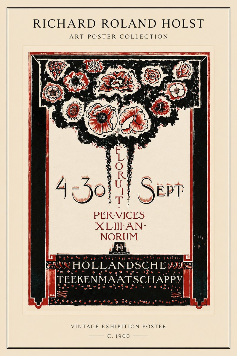 Richard Roland Holst Hollandsche Teekenmaatschappij No1 - Poster