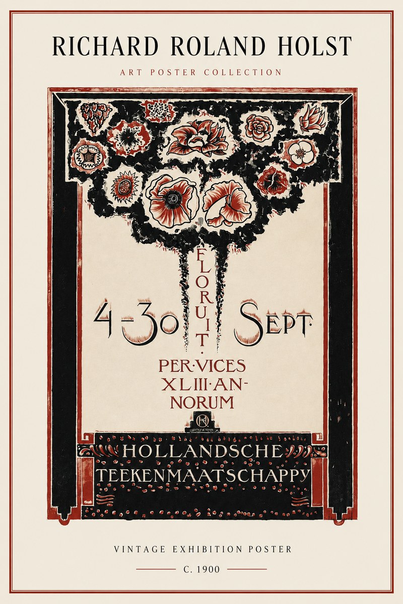 Richard Roland Holst Hollandsche Teekenmaatschappij No2 - Poster