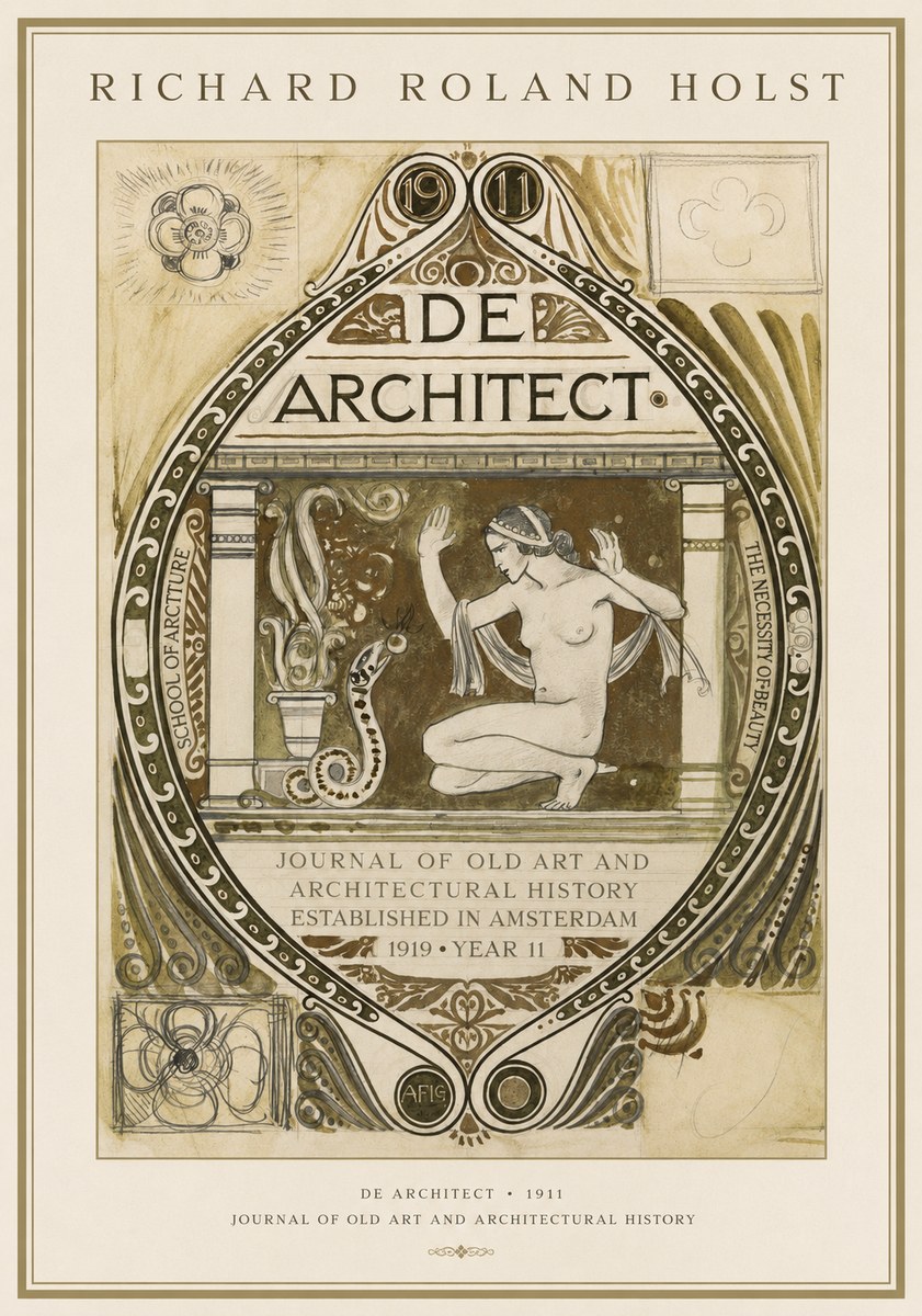 Richard Roland Holst De Architect No1 - Poster