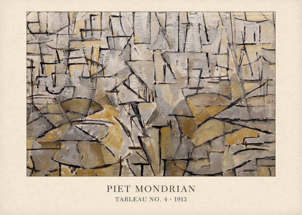 Piet Mondrian Tableau No. 4 No4 - Poster