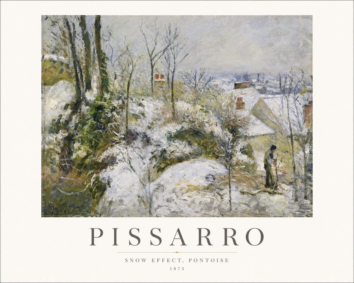 Pissarro Snow Effect, Pontoise No1 - Poster