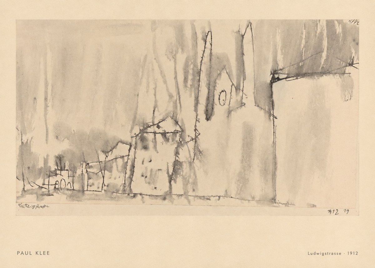 Paul Klee Ludwigstrasse No6 - Poster