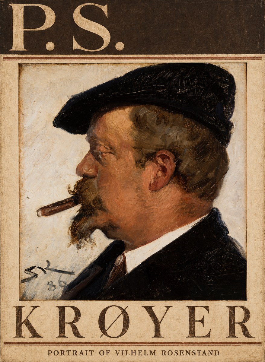 P.S. Krøyer Portrait of Vilhelm Rosenstand No3 - Poster