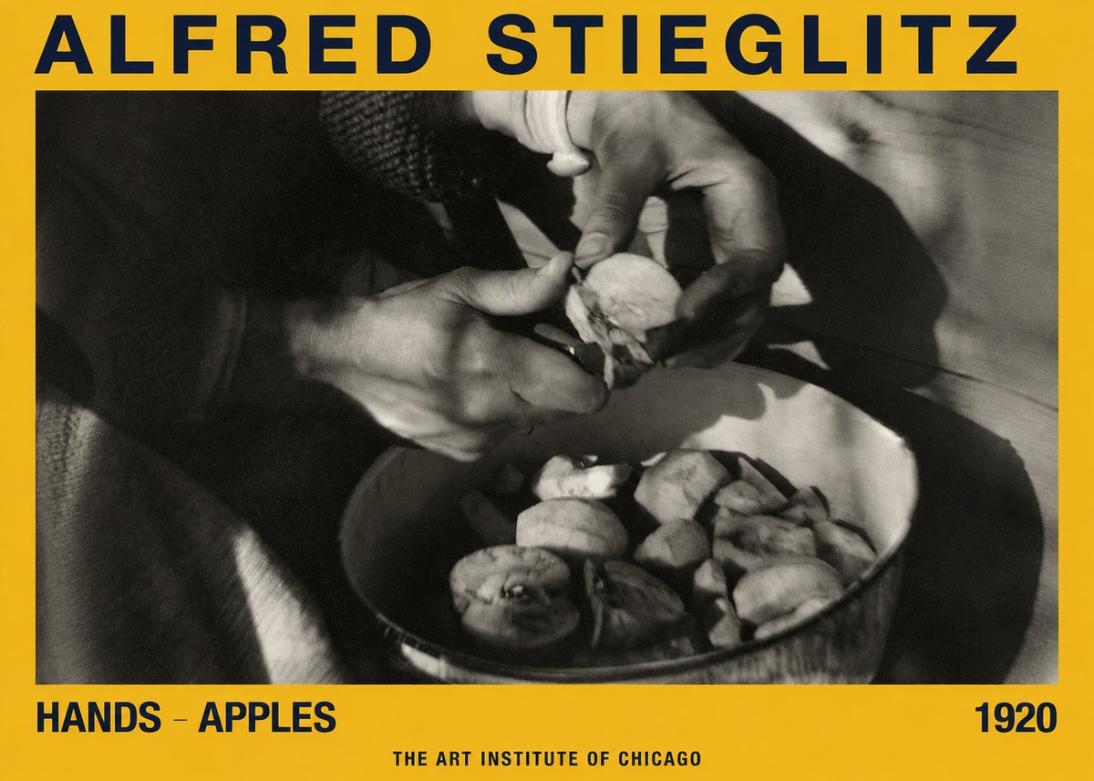 Alfred Stieglitz Hands - Apples No2 - Poster